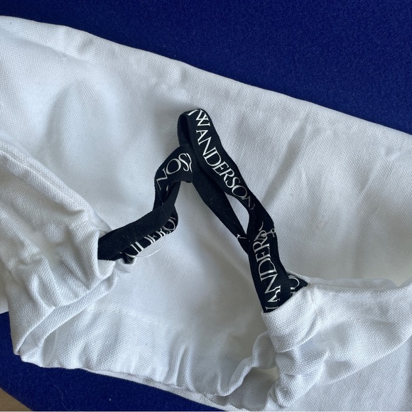 JW Anderson Women's White Leather Tie dye Chain Anchor Crossbody Purse Bag - Picture 12 of 12